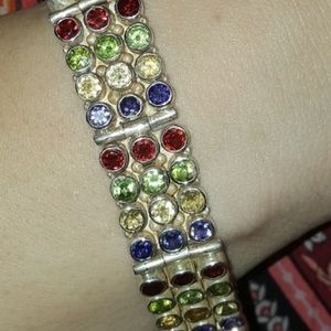 Multi Gem Stone Bracelet